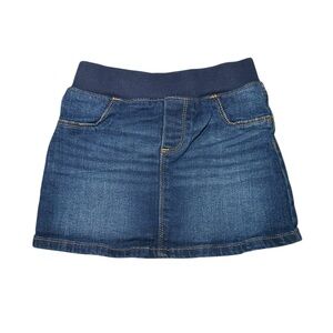 Old Navy Blue Denim Skort Elastic Waist